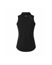 GWW Women's Floral Performance Sleeveless Golf Polo – Black